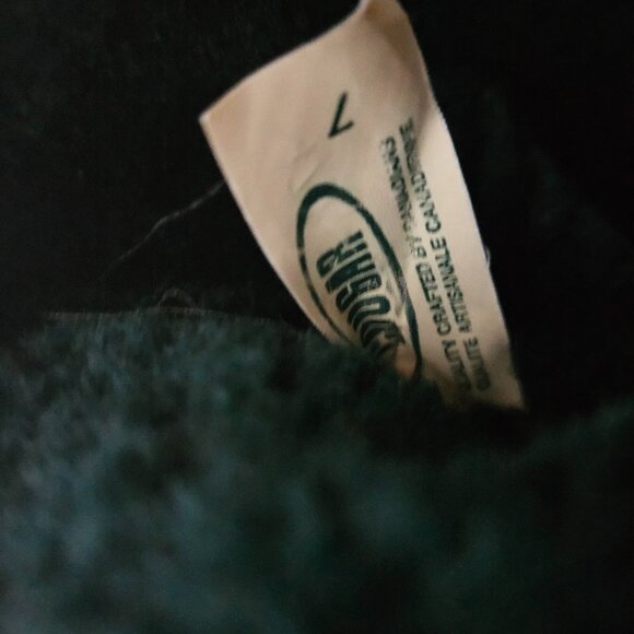 Vintage Cougar Leather Winter Snow Boots Shoe Canada Green mukluk Faux fur lined - Picture 6 of 11